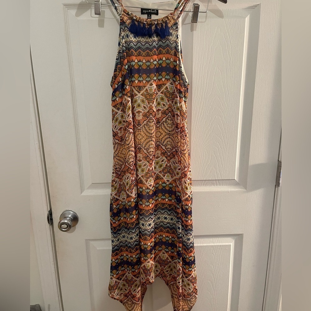 Sequin Heart boho Style Dress Women’s Size Small - Picture 9 of 11